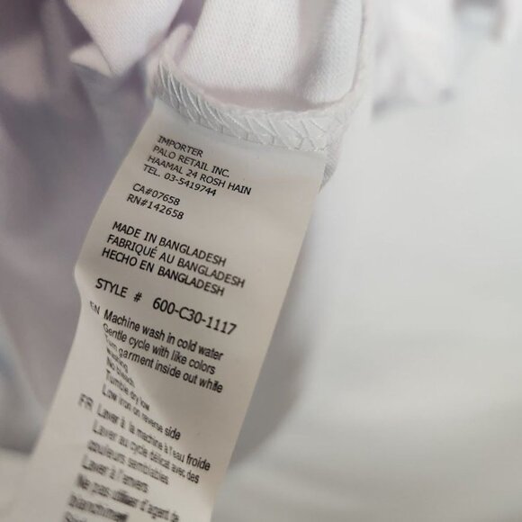 Miami Short Sleeve Crewneck Collegiate Printed Graphic Tee in White -‎ Size L - Picture 6 of 7